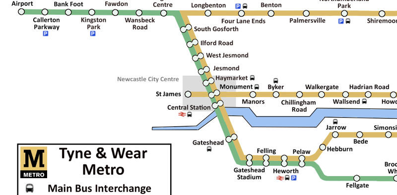plan metro journey newcastle