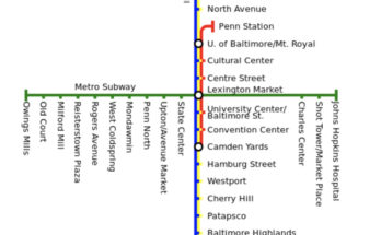 Baltimore Metro Map