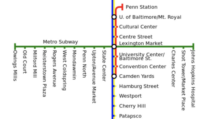 Baltimore Metro Map