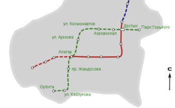 Almaty Metro Map