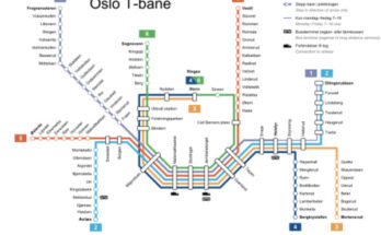 T-Bane Map Oslo