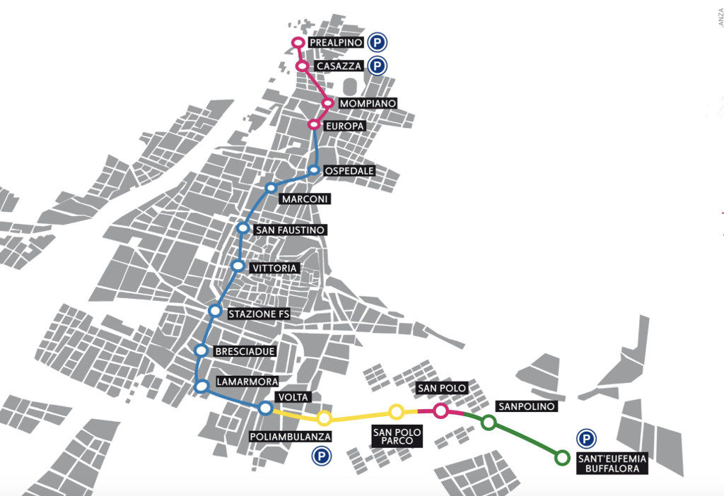 brecha metro map