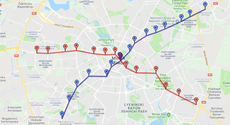 Minsk Metro Map