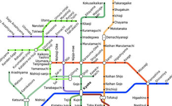 Kyoto Municipal Subway Metro Map