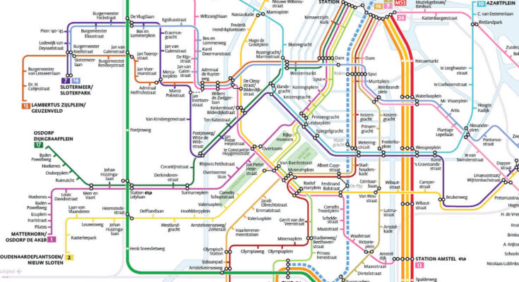 Amsterdam Metro Map