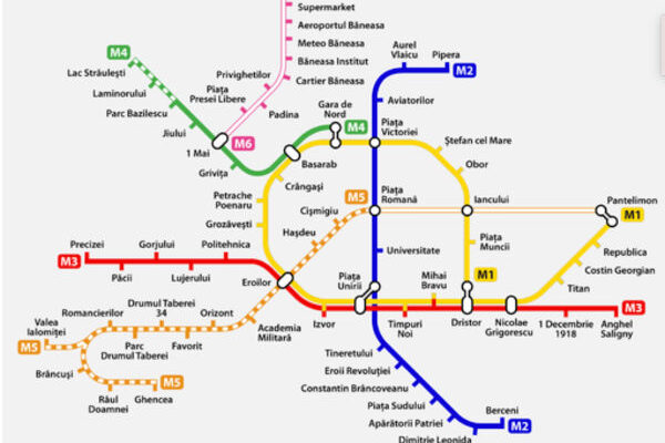 bucharest metro map