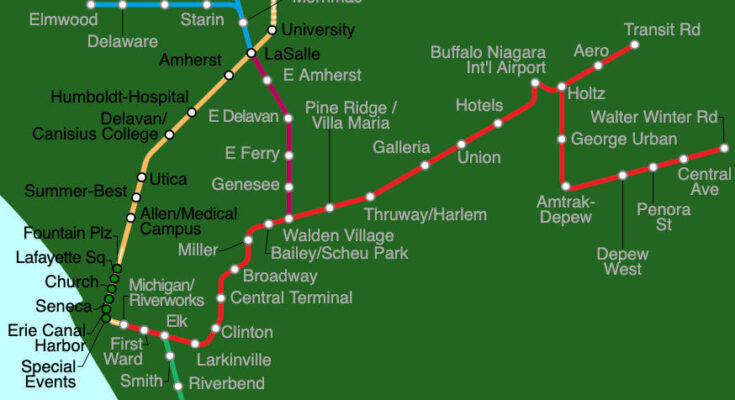 buffalo metro rail map