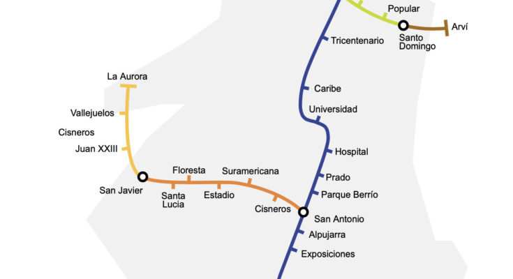 Medellin metro map