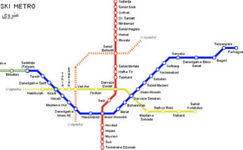 tehran metro map