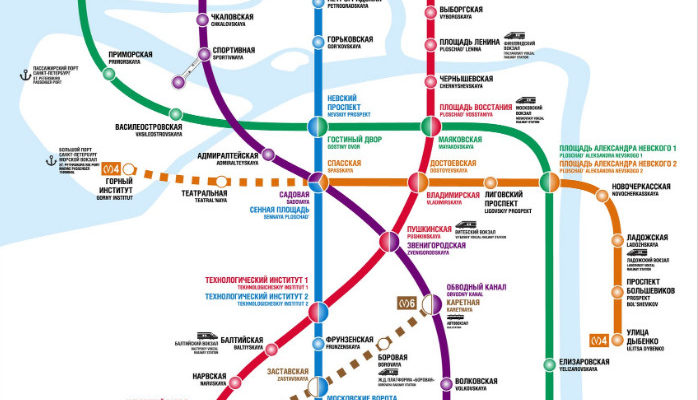 saint petersburg metro map