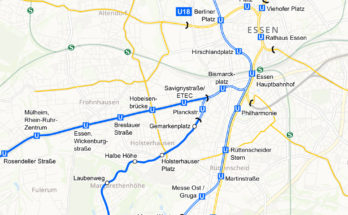 Essen stadtbahn map