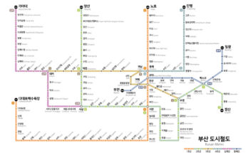 Mapa metro de Busan