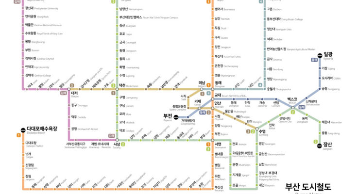 Mapa metro de Busan