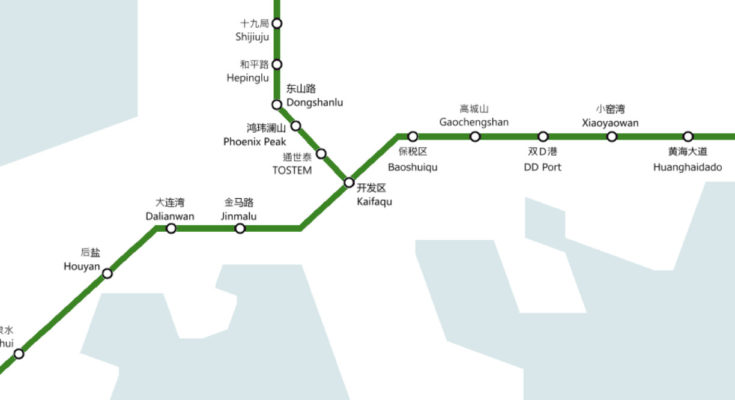 mapa del metro de dalian