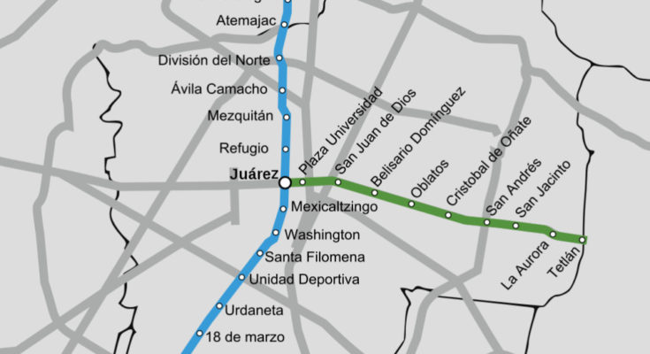 Guadalajara Mexico Metro Map