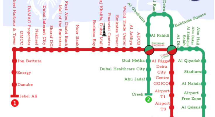 dubai metro map featured